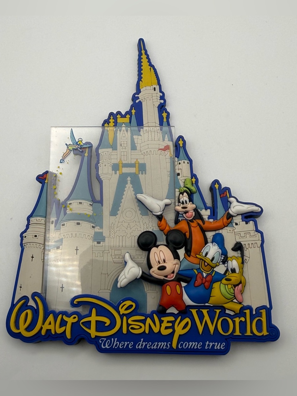RARE Walt Disney World Picture Frame Photo Magnet Where Dreams Come True